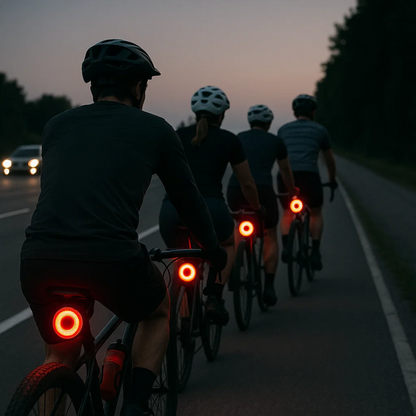 Bicycle and Racing Bike Tail Light with 6 Modes and Rechargeable Battery