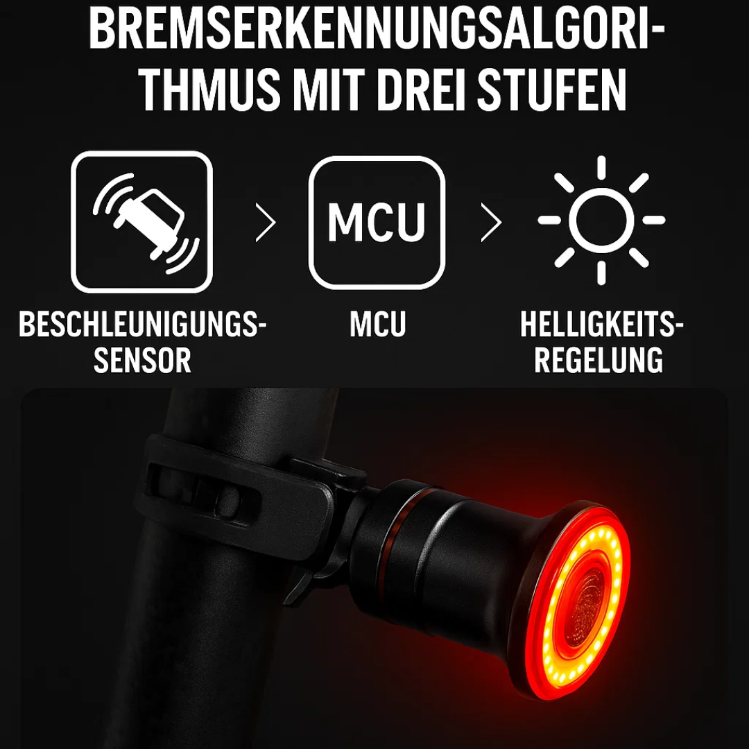 Bicycle and Racing Bike Tail Light with 6 Modes and Rechargeable Battery
