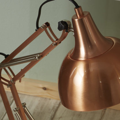 Sienna Adjustable Copper Finish Desk Lamp