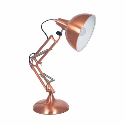 Sienna Adjustable Copper Finish Desk Lamp