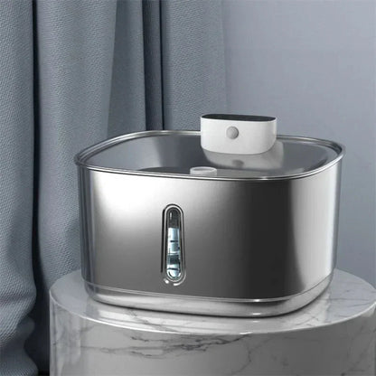 3.2L Stainless Steel Pet Water Fountain with Filter for Cats and Dogs