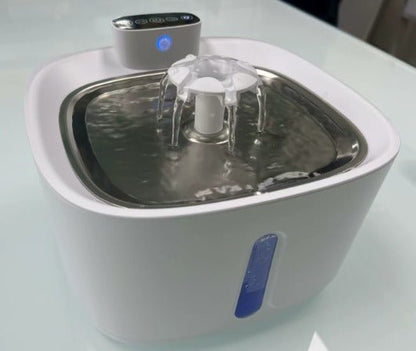 3.2L Stainless Steel Pet Water Fountain with Filter for Cats and Dogs