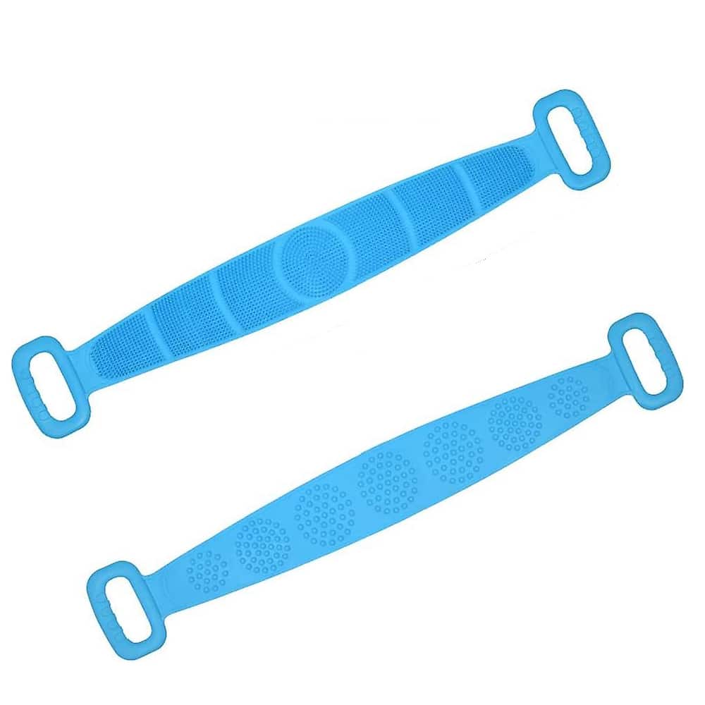 Double-Sided Silicone Bath Brush and Back Scrubber