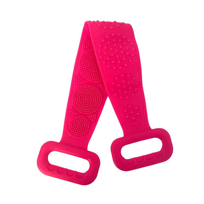 Double-Sided Silicone Bath Brush and Back Scrubber