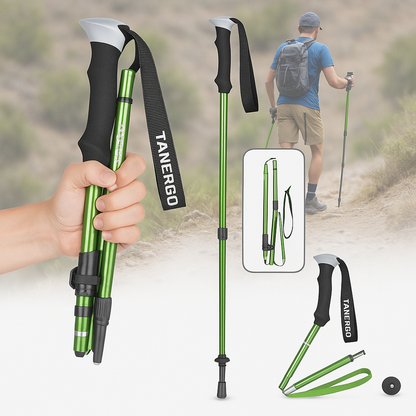 Ultra-Lightweight Adjustable Trekking Poles for Hiking