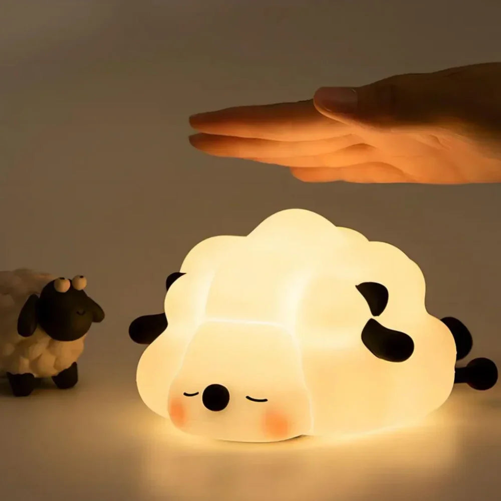 Touch-Controlled Rechargeable Night Light Lamp – Portable Squeeze Design