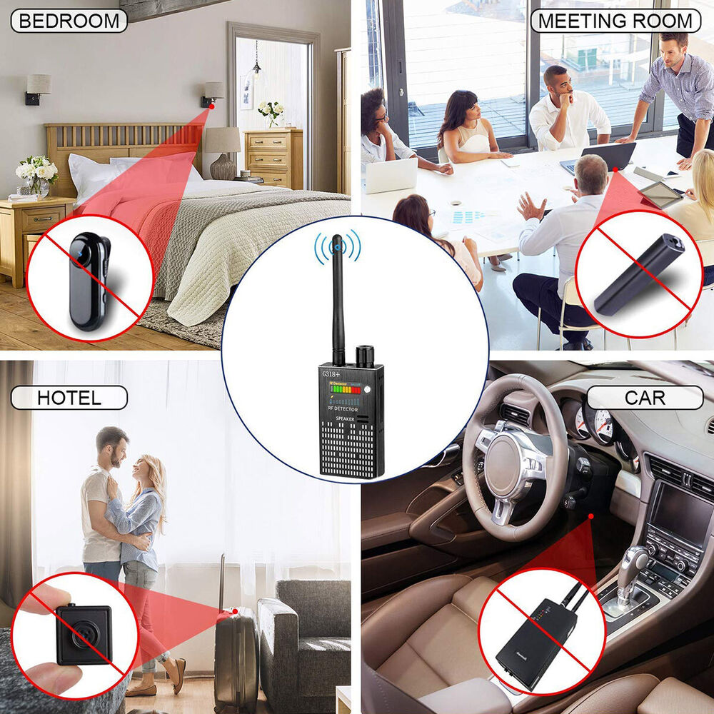 RF Signal and Camera Detector with Laser Function and Alarm – PrivacyGuard