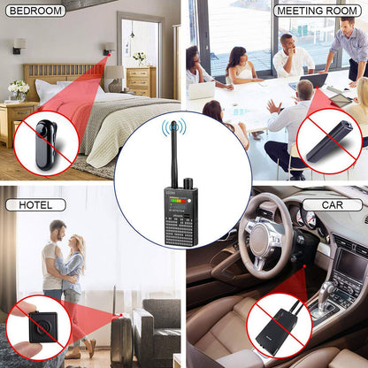 RF Signal and Camera Detector with Laser Function and Alarm – PrivacyGuard
