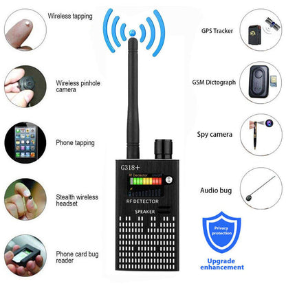 RF Signal and Camera Detector with Laser Function and Alarm – PrivacyGuard