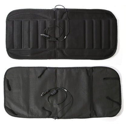 Heated Car Seat Cushion with Memory Foam – 12V Back and Seat Warmer
