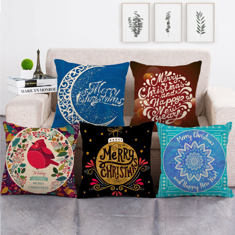 Festive 18-Inch Holiday Throw Pillow Cover for Cozy Decor
