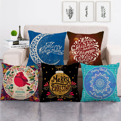 Festive 18-Inch Holiday Throw Pillow Cover for Cozy Decor
