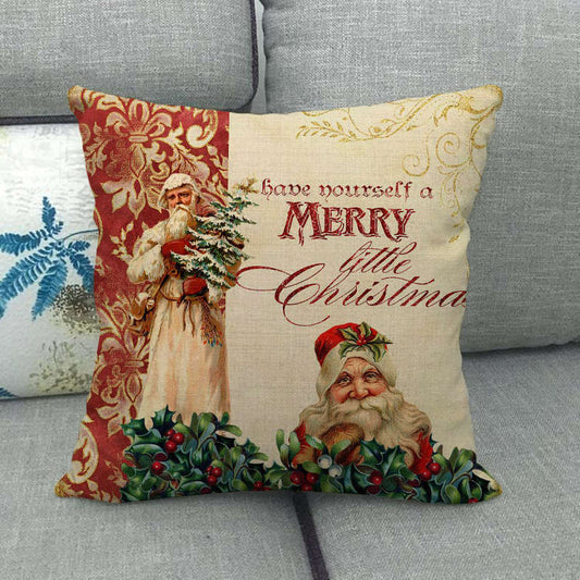 Festive 18-Inch Holiday Throw Pillow Cover for Cozy Decor