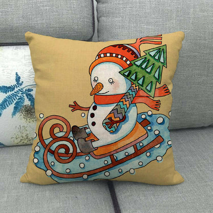 Festive 18-Inch Holiday Throw Pillow Cover for Cozy Decor