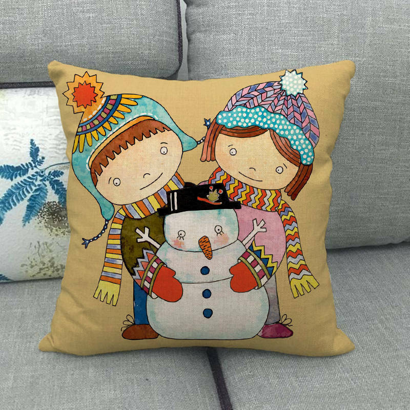 Festive 18-Inch Holiday Throw Pillow Cover for Cozy Decor