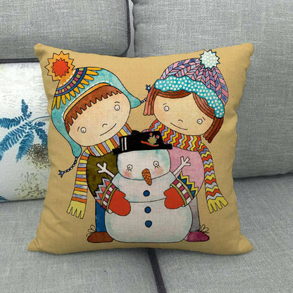 Festive 18-Inch Holiday Throw Pillow Cover for Cozy Decor
