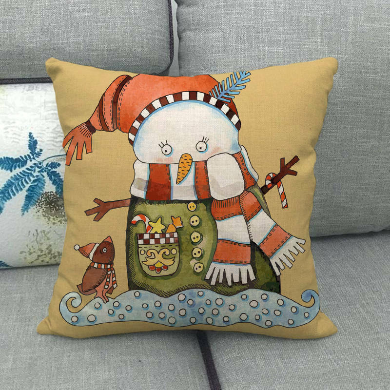 Festive 18-Inch Holiday Throw Pillow Cover for Cozy Decor