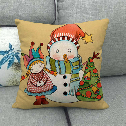 Festive 18-Inch Holiday Throw Pillow Cover for Cozy Decor