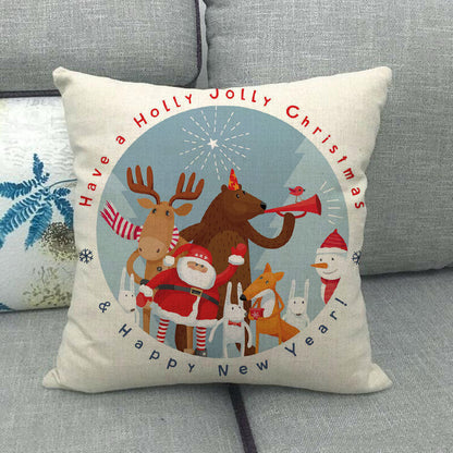 Festive 18-Inch Holiday Throw Pillow Cover for Cozy Decor