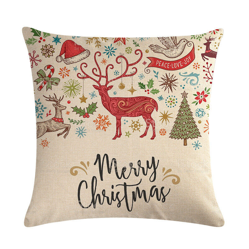 Festive 18-Inch Holiday Throw Pillow Cover for Cozy Decor