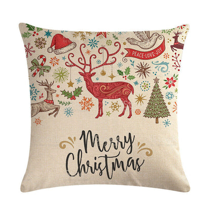 Festive 18-Inch Holiday Throw Pillow Cover for Cozy Decor