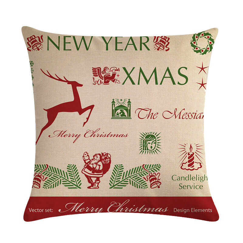 Festive 18-Inch Holiday Throw Pillow Cover for Cozy Decor