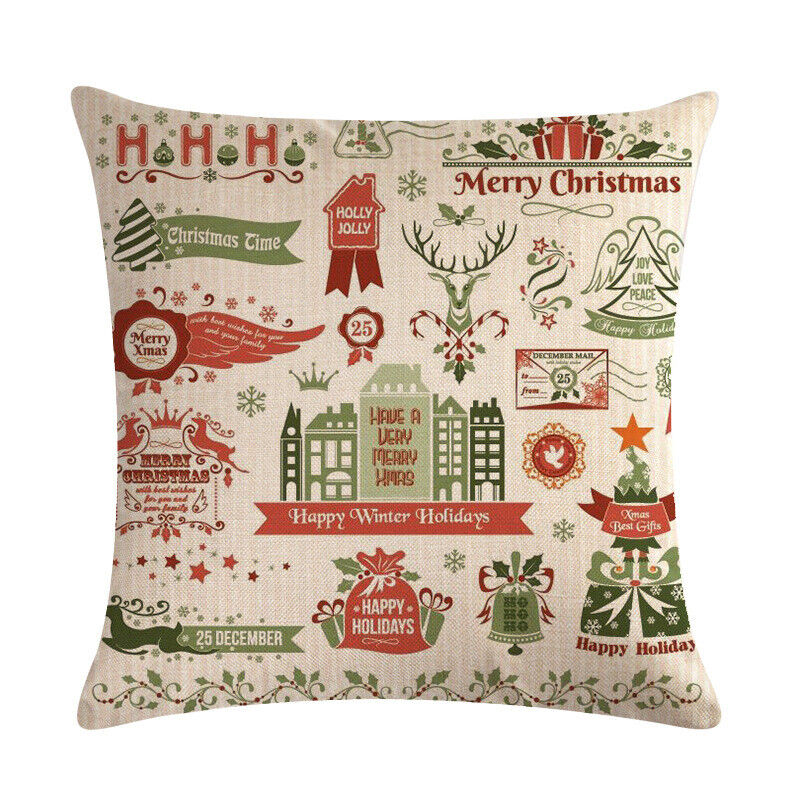 Festive 18-Inch Holiday Throw Pillow Cover for Cozy Decor