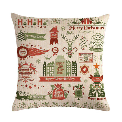 Festive 18-Inch Holiday Throw Pillow Cover for Cozy Decor