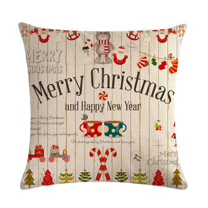 Festive 18-Inch Holiday Throw Pillow Cover for Cozy Decor