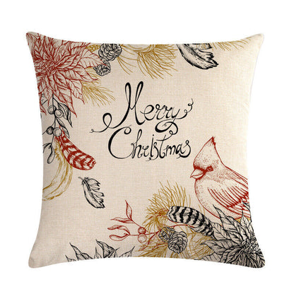 Festive 18-Inch Holiday Throw Pillow Cover for Cozy Decor