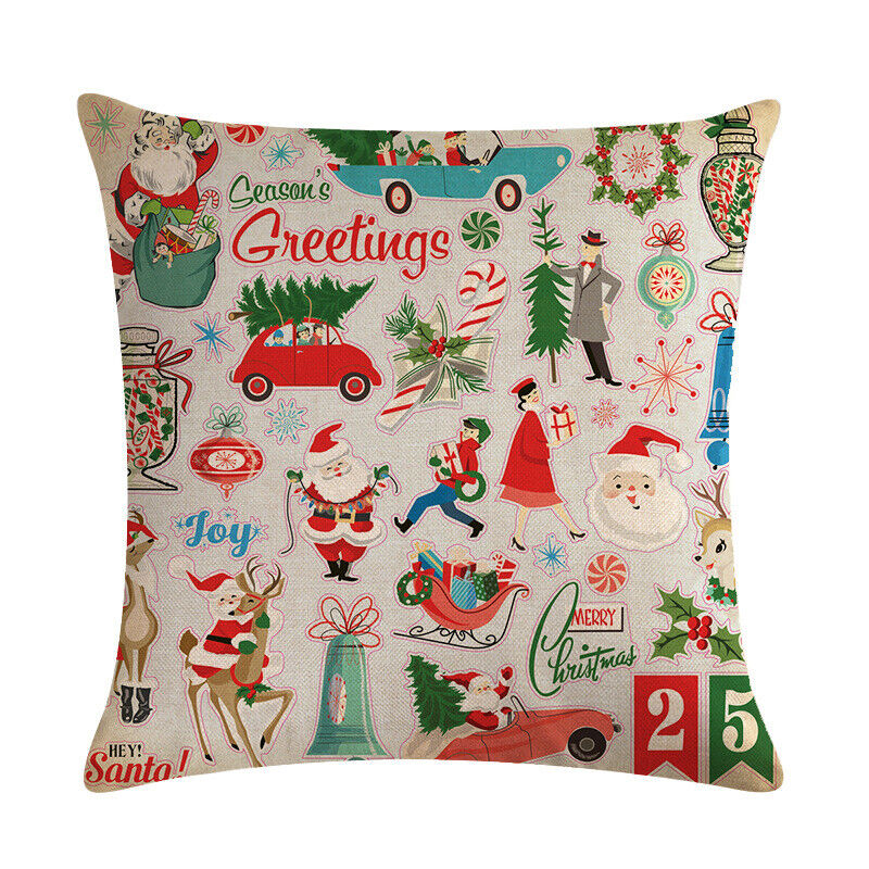 Festive 18-Inch Holiday Throw Pillow Cover for Cozy Decor