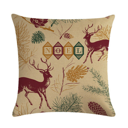 Festive 18-Inch Holiday Throw Pillow Cover for Cozy Decor