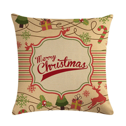 Festive 18-Inch Holiday Throw Pillow Cover for Cozy Decor