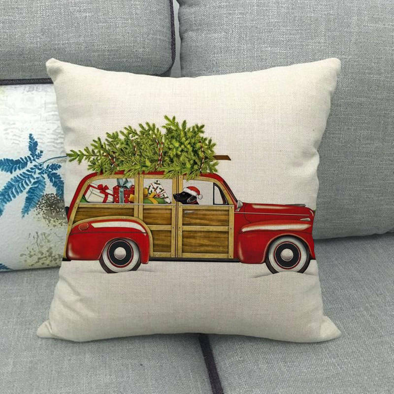 Festive 18-Inch Holiday Throw Pillow Cover for Cozy Decor