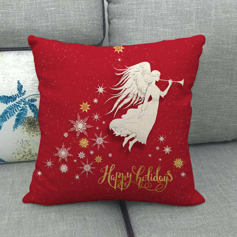 Festive 18-Inch Holiday Throw Pillow Cover for Cozy Decor