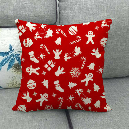 Festive 18-Inch Holiday Throw Pillow Cover for Cozy Decor