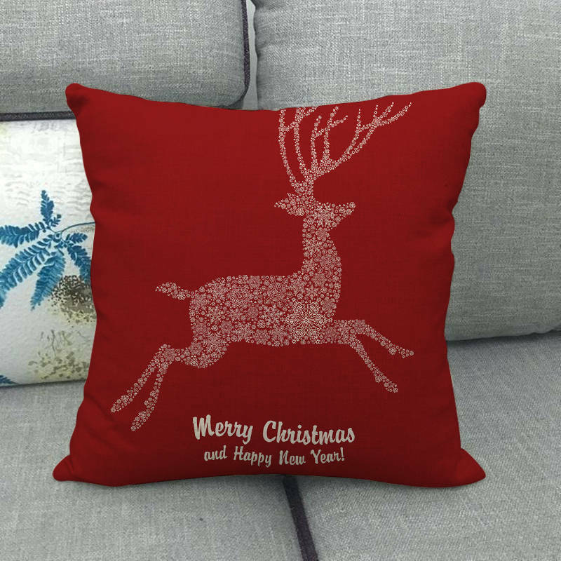 Festive 18-Inch Holiday Throw Pillow Cover for Cozy Decor