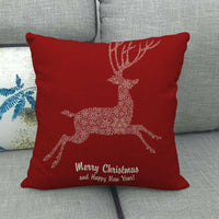 53 - Merry Christmas and Happy New Year and Deer made of Snowflakes