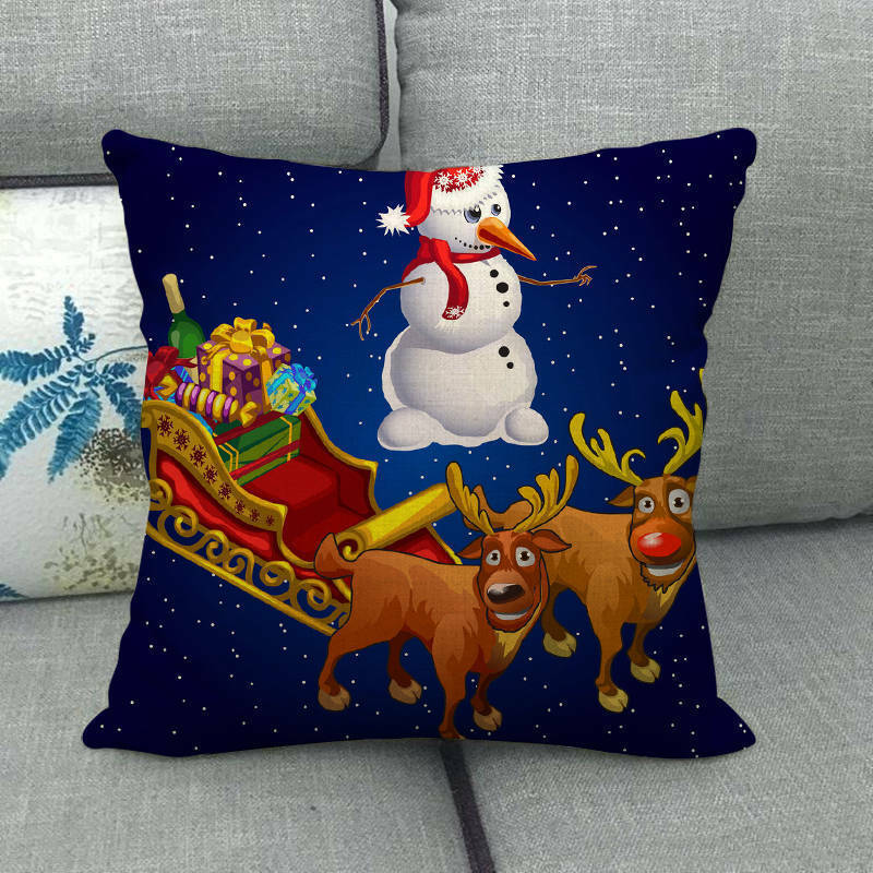 Festive 18-Inch Holiday Throw Pillow Cover for Cozy Decor