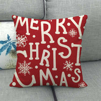 57 - MERRY CHRISTMAS ANS D SNOWFLAKES RED COVER