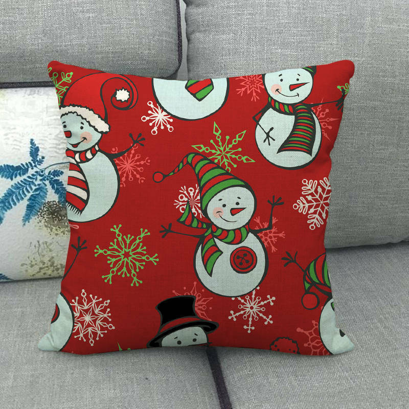 Festive 18-Inch Holiday Throw Pillow Cover for Cozy Decor