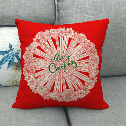 Festive 18-Inch Holiday Throw Pillow Cover for Cozy Decor