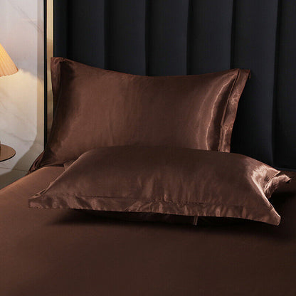 2-Pack Luxe Silk Satin Pillow Covers for Ultimate Comfort