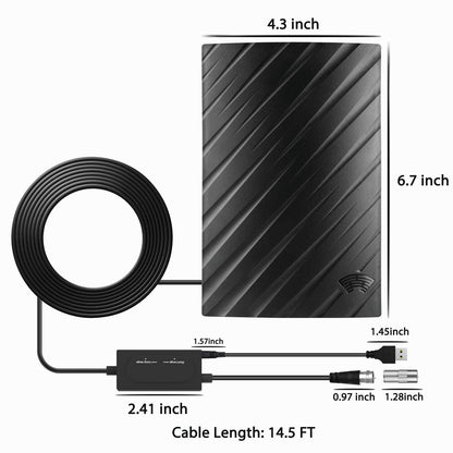 Antenna for 4K HDTV Signal Boosting with Extensive Range