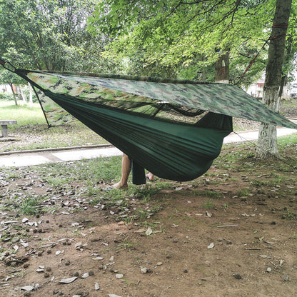 Portable Two-Person Outdoor Camping Hammock Tent with Canopy