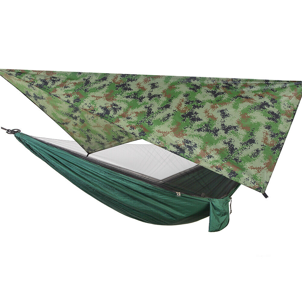 Portable Two-Person Outdoor Camping Hammock Tent with Canopy