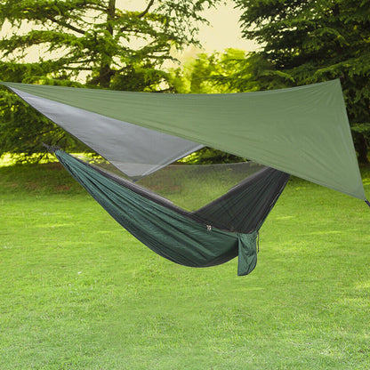 Portable Two-Person Outdoor Camping Hammock Tent with Canopy