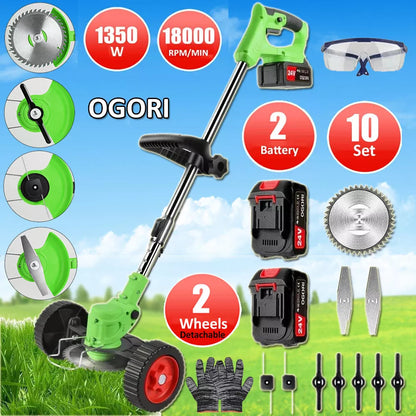 Adjustable Handle Cordless Garden Strimmer – 4-in-1 Tool