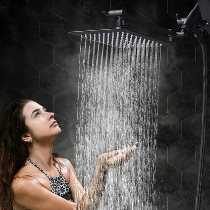 Cascading Rain Shower Head with 3-Way Diverter Switch – Luxury Design