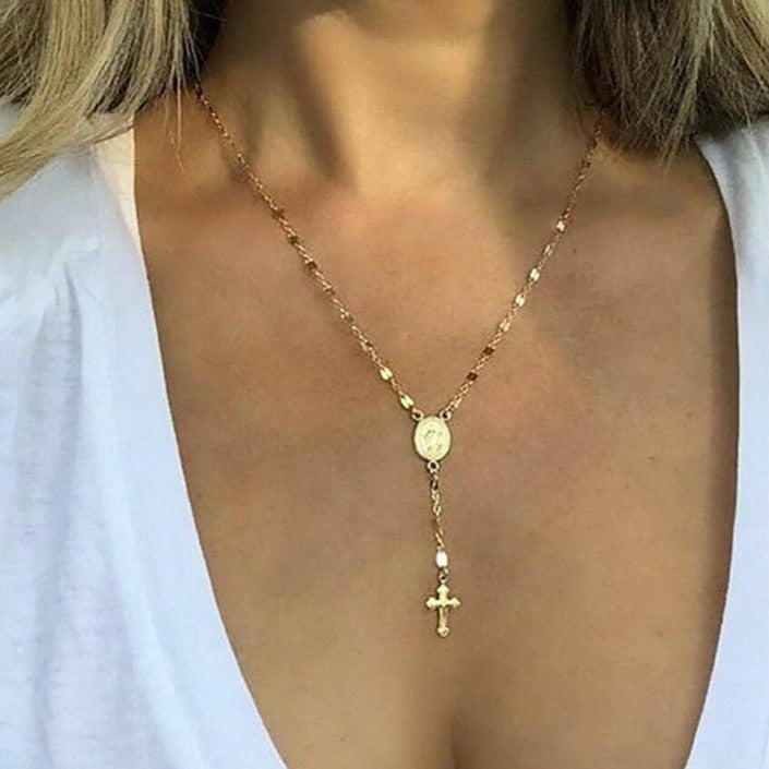 Elegant Rosary Necklace – Faith-Inspired Jewelry for Every Event